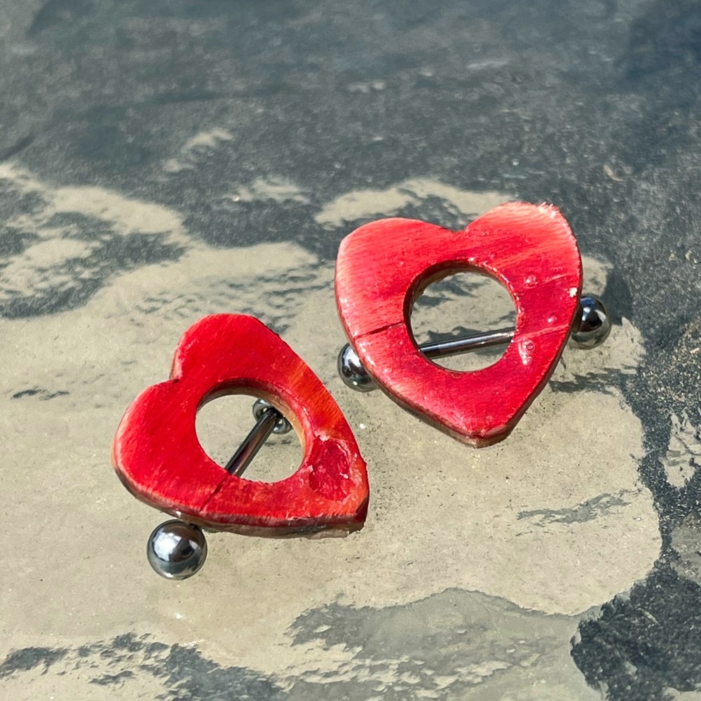 Broken Skateboards Nipple Piercings